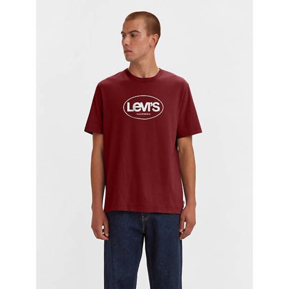 Levi's Men's Surf Logo Graphic T-Shirt,‎ Created for Macy's - Rosewood Size 2X